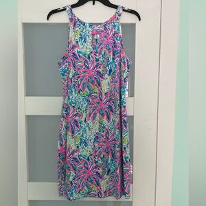 Lulu B Floral Sleeveless Dress - UPF Size Medium